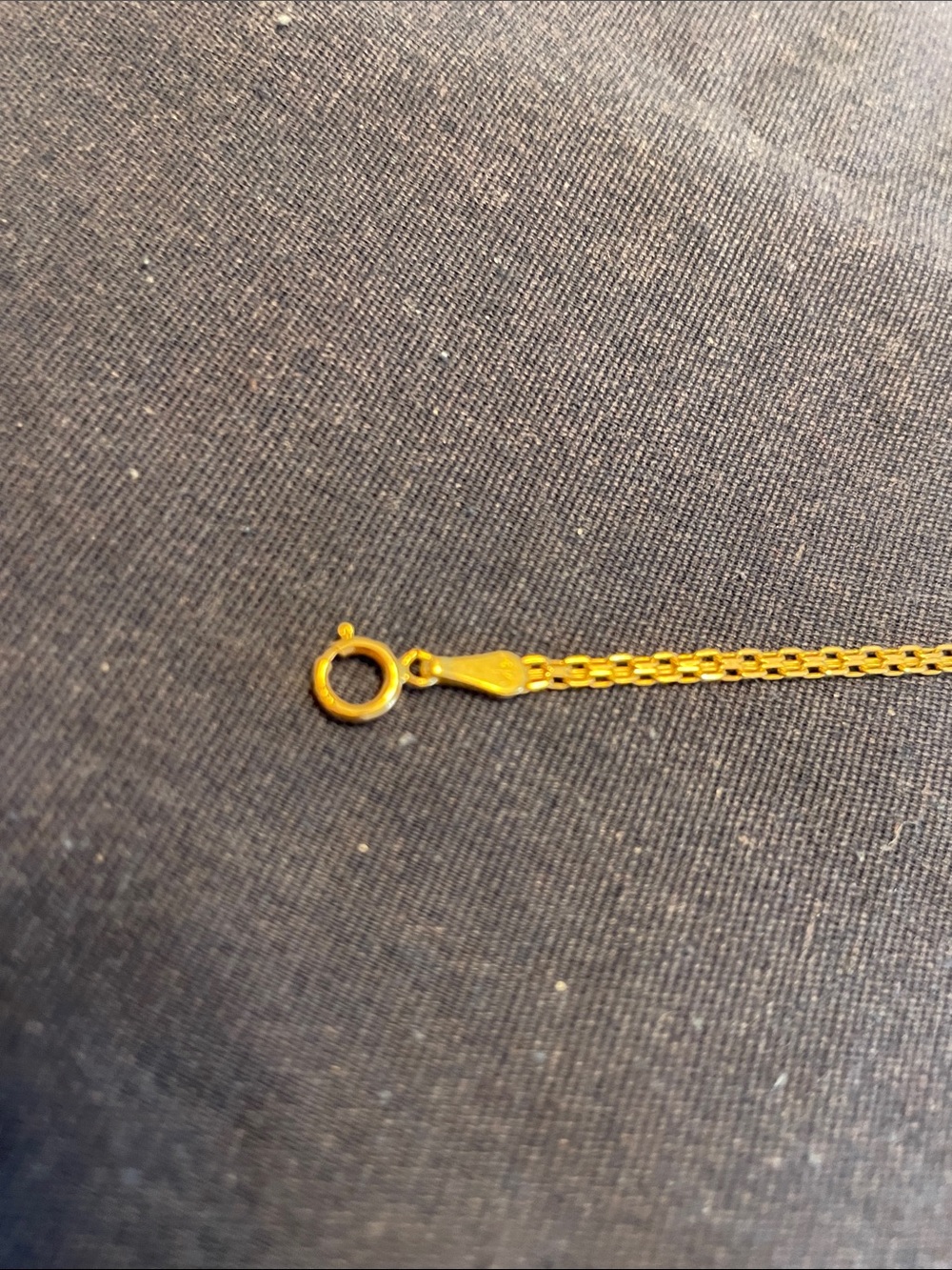 14K ‘#1 Mom' Script Bracelet TriColor Gold Diamond Cut - Picture 3 of 6